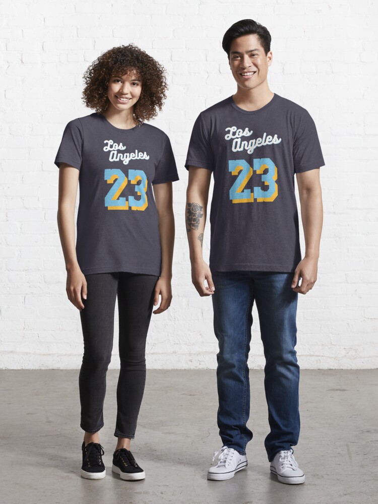Lebron James 23 Baby Blue and Gold 2021 Jersey, LA LAKERS Active T-Shirt  for Sale by Desznr