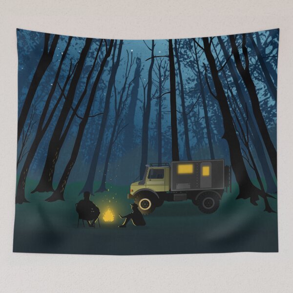 Item preview, Twilight Unimog Overlander Forest Camping designed and sold by Groenendijk.