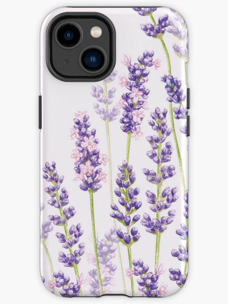 Funda de iPhone «Lavanda Fantasía - Flores moradas» de Fiona-Calder |  Redbubble