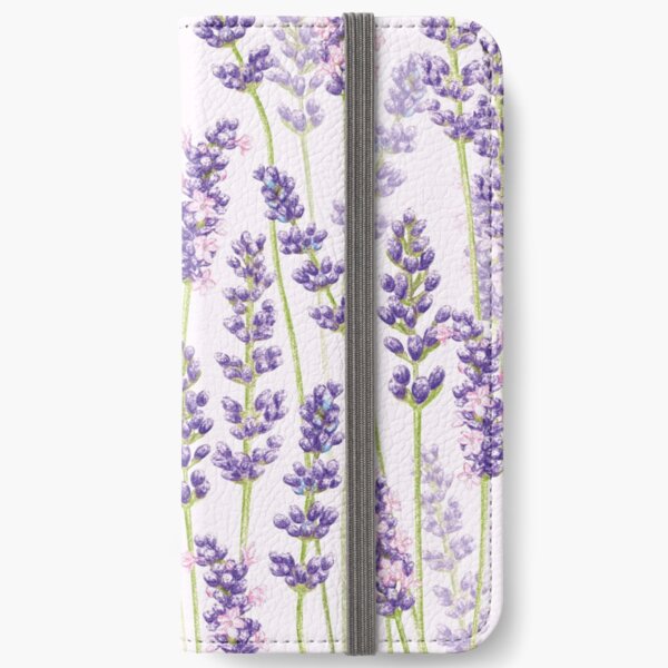 Lavender Fancy - Purple Flowers iPhone Wallet