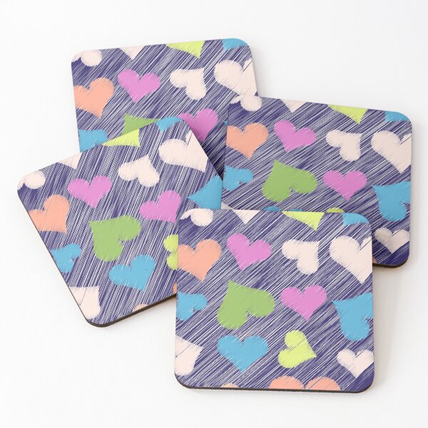 Item preview, Scribble hearts pattern designed and sold by kallyfactory.