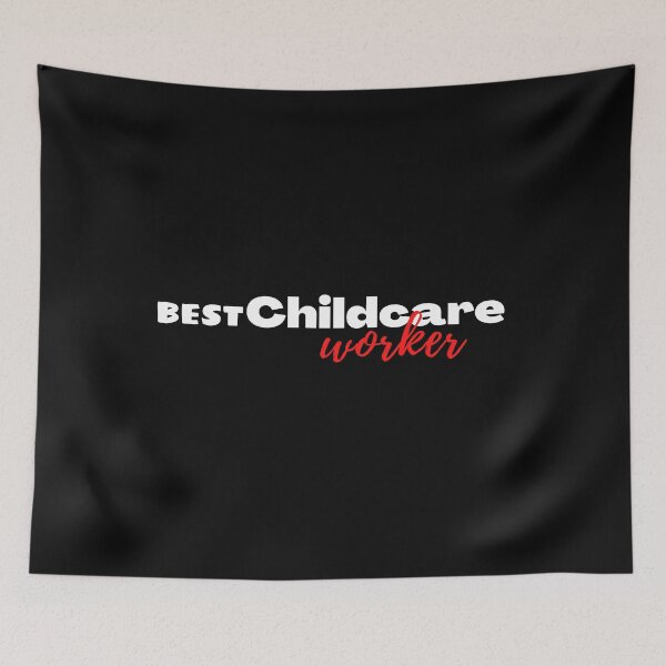 Item preview, Best Childcare worker funny family gift idea black designed and sold by chi vana.