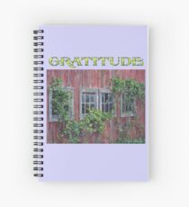 Gratitude Journal-Grateful, "Barn Windows" Spiral Notebook