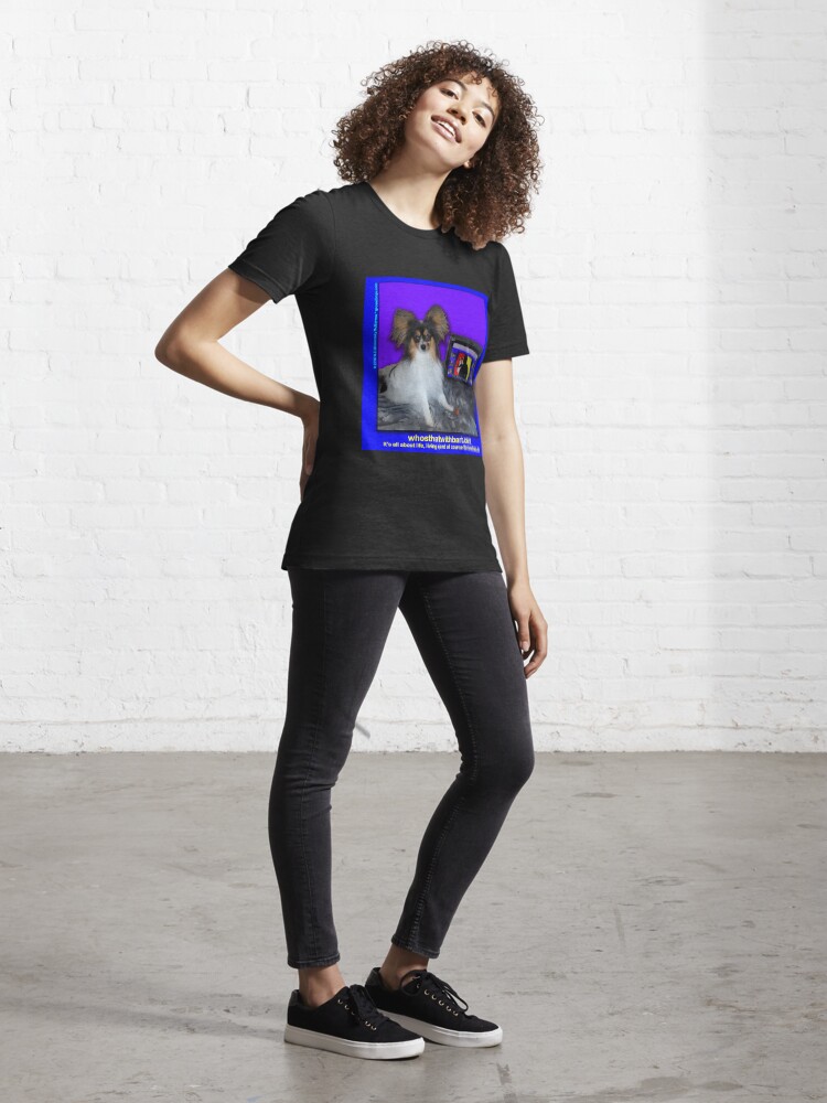 Alternate view of Who's That with Bart? A Papillon with Attitude! Essential T-Shirt