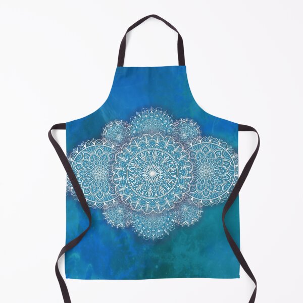Item preview, Turquoise Mandala Wallpaper designed and sold by KreaKat.