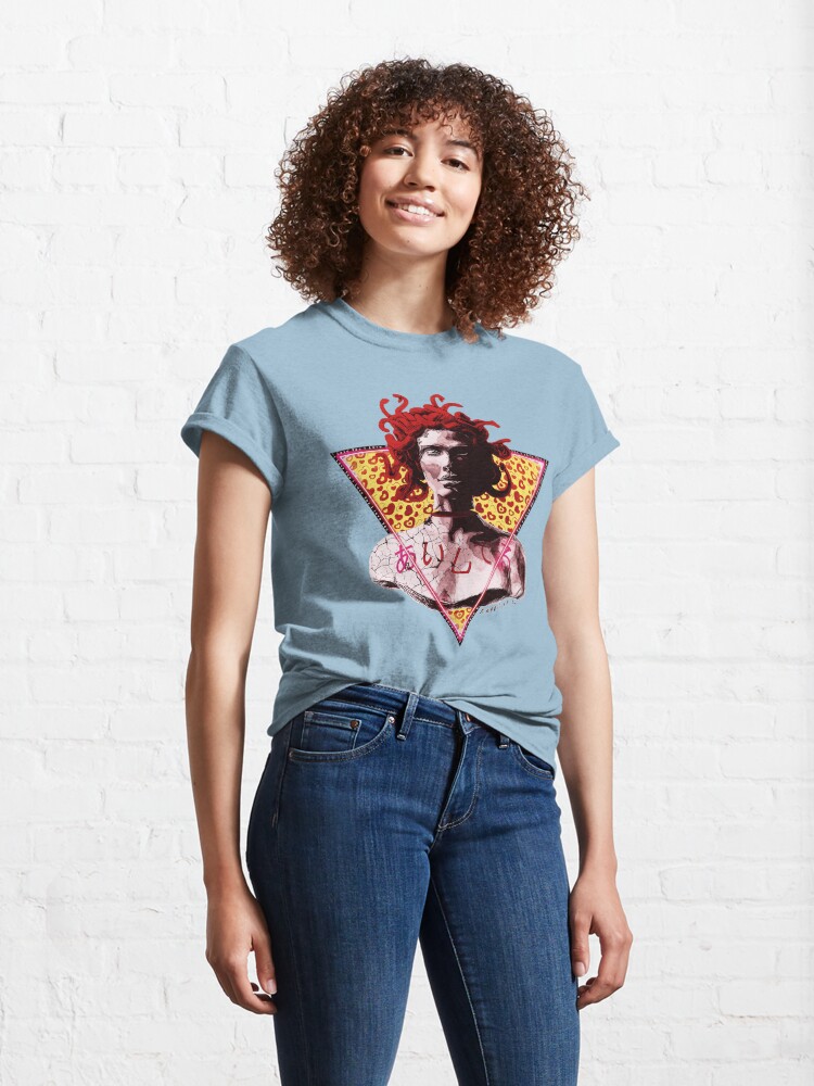 Alternate view of Aesthetic Vaporwave Medusa Statue - I Love You Classic T-Shirt