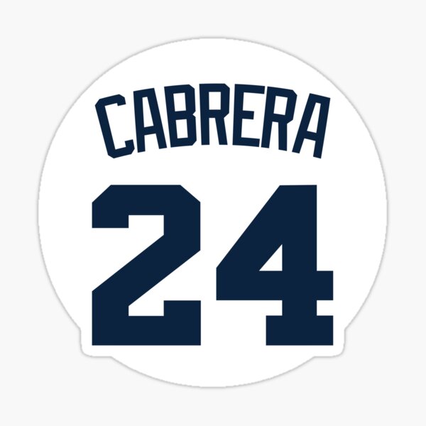 Miguel Cabrera #24 Walks Back Sticker for Sale by GetBound18