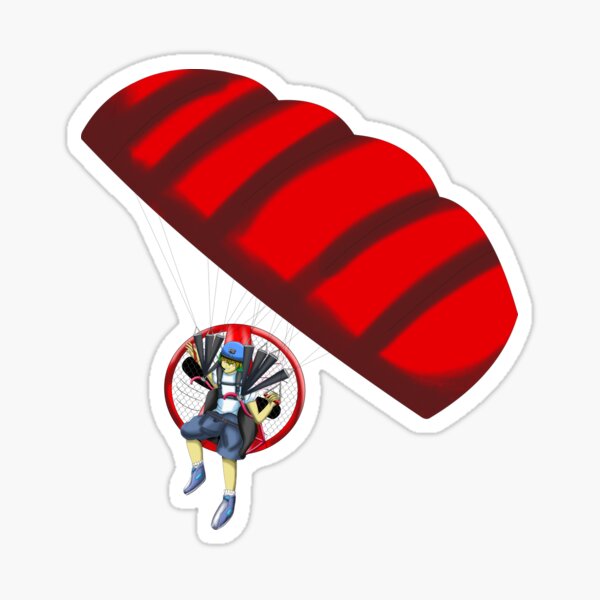 Anime Paramotor by Shandi Designs Sticker