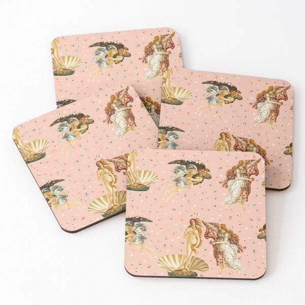 Item preview, The birth of Venus - Sandro Botticelli - Pink Pattern designed and sold by UtArt.