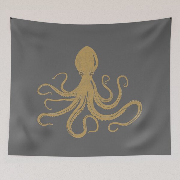 Item preview, Octopus, gray designed and sold by Cevetan.