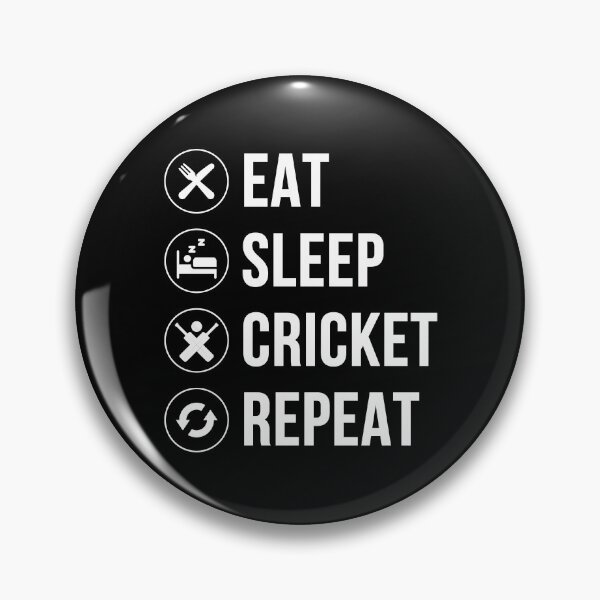Item preview, Eat Sleep Cricket Repeat Funny Cricket Lover Gift  designed and sold by xtocky.