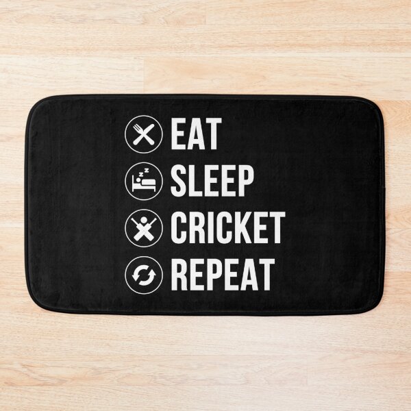 Item preview, Eat Sleep Cricket Repeat Funny Cricket Lover Gift  designed and sold by xtocky.