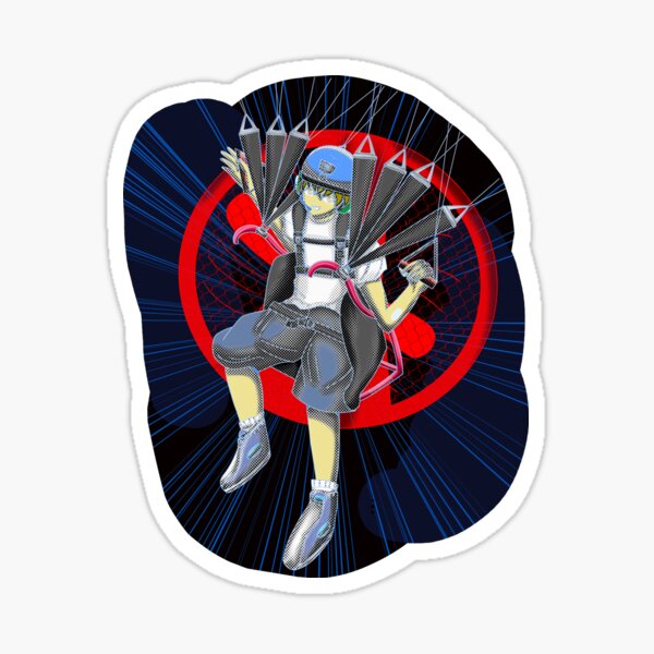 Anime Paramotor by Shandi Designs Sticker