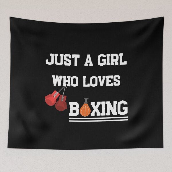 Item preview, Just A Girl Who Loves Boxing designed and sold by Quadghouls.