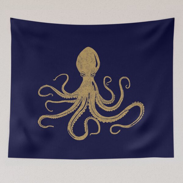 Item preview, Octopus, dark blue designed and sold by Cevetan.