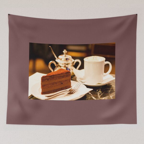 Item preview, Sachertorte chocolate cake in old-fashioned Viennese coffee house designed and sold by Rrrainbow.
