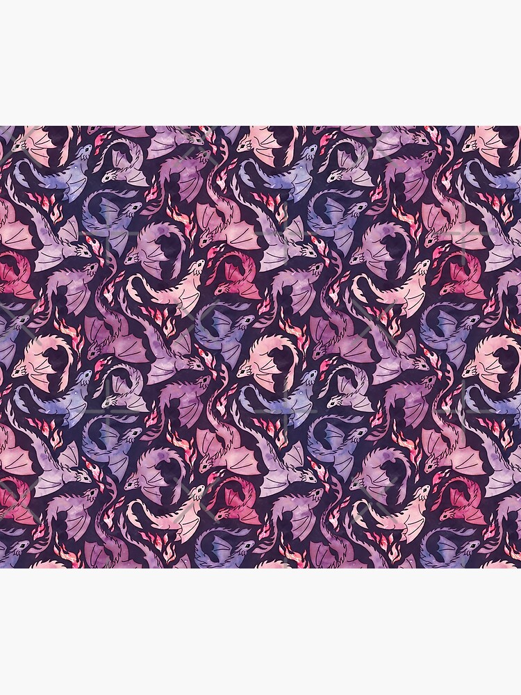 Dragon fire dark pink & purple by adenaJ