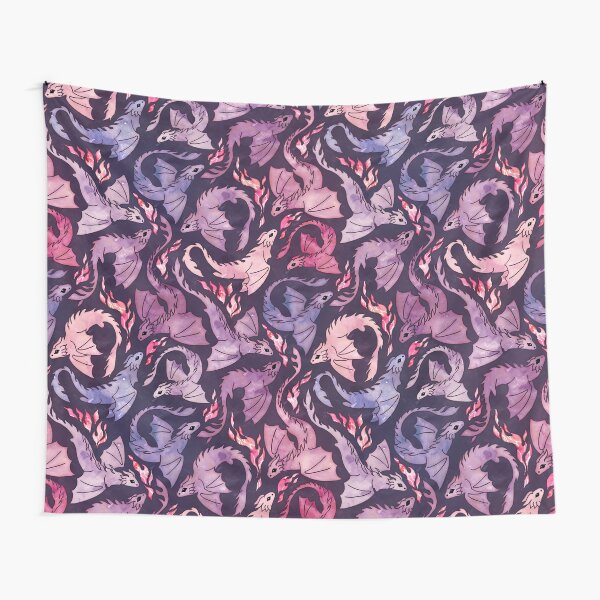Item preview, Dragon fire dark pink & purple designed and sold by adenaJ.