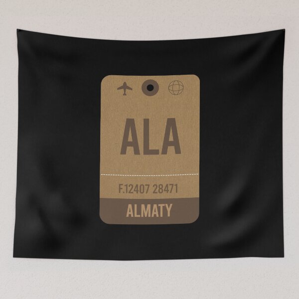 Item preview, Almaty  Airport Vintage Luggage Tag designed and sold by InspireShop.