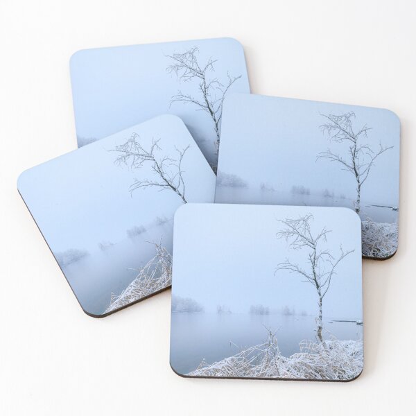 Item preview, Calm lake landscape at winter designed and sold by Juhku.