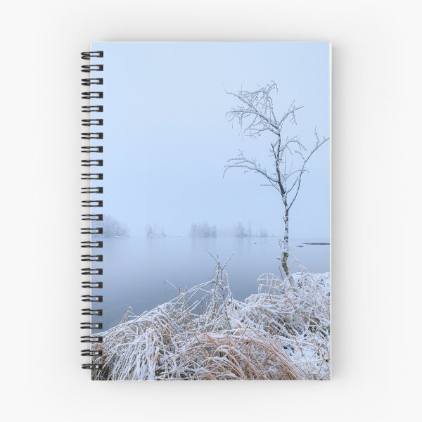 Item preview, Calm lake landscape at winter designed and sold by Juhku.