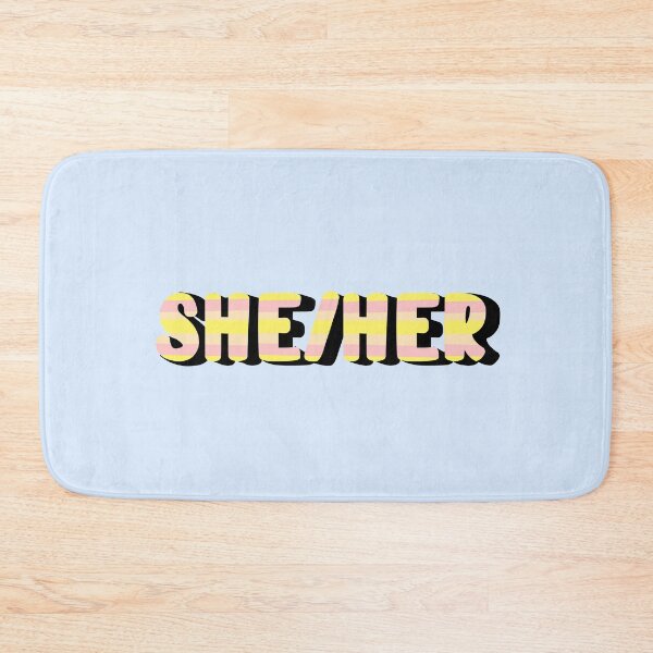 Item preview, Nominsexual Flag She/Her Pronoun designed and sold by EuropaPrints.