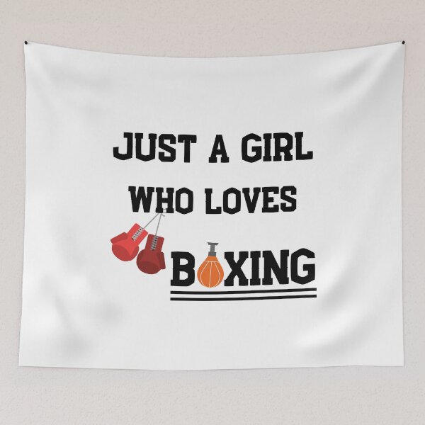 Item preview, Just A Girl Who Loves Boxing designed and sold by Quadghouls.