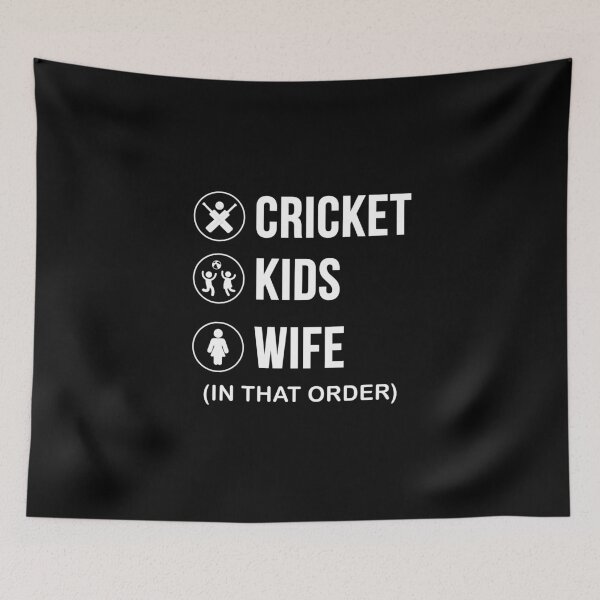 Item preview, Cricket Kids and Wife Funny Cricket Lover Gift  designed and sold by xtocky.