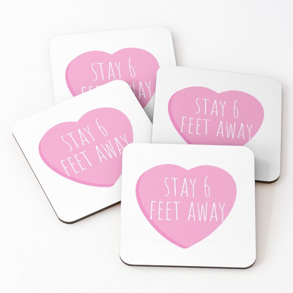 Item preview, stay 6 feet away conversation heart designed and sold by PERsonalthreads.
