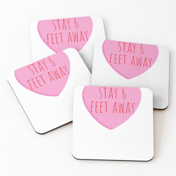 Item preview,  stay 6 feet away conversation heart designed and sold by PERsonalthreads.
