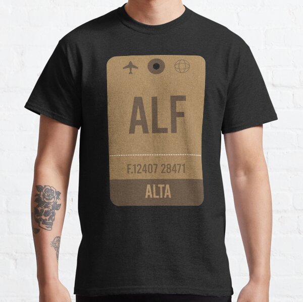 Alta Airport Vintage Luggage Tag Classic T-Shirt