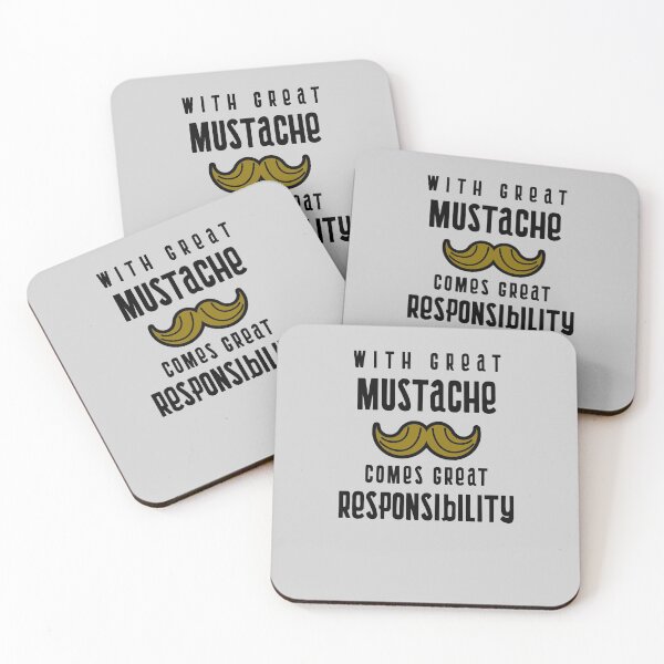 Item preview, With Great Mustache Comes Great Responsibility designed and sold by EricJP.
