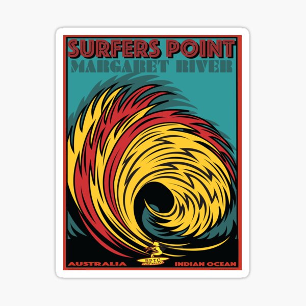 SURFERS POINT MARGARET RIVER AUSTRALIA Sticker