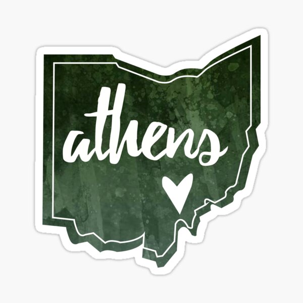 Item preview, Athens, Ohio - Watercolor Heart designed and sold by gracehertlein.