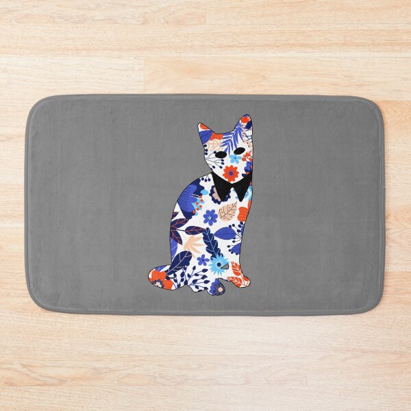 Item preview, Floral Cat in Flowers Popoki 705 designed and sold by VinBasis.