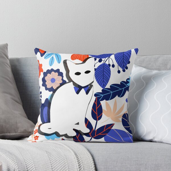 Item preview, Floral Cat in Flowers Popoki 705 designed and sold by VinBasis.