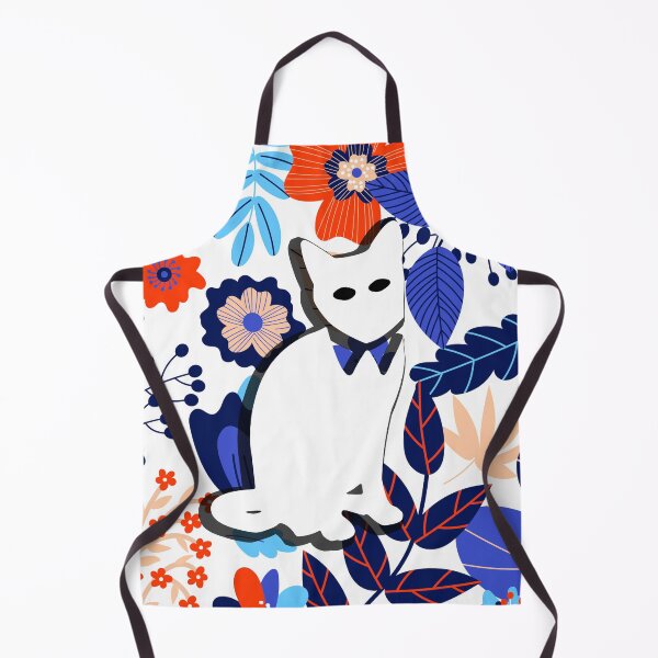 Item preview, Floral Cat in Flowers Popoki 705 designed and sold by VinBasis.