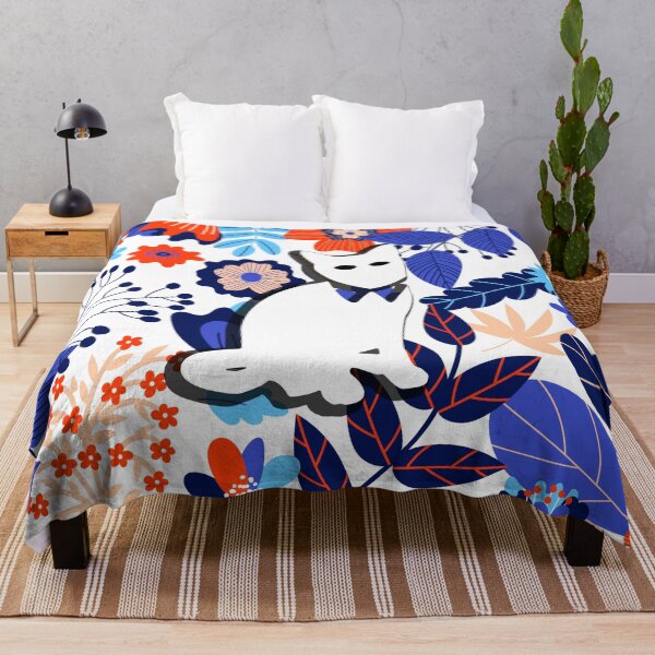 Item preview, Floral Cat in Flowers Popoki 705 designed and sold by VinBasis.