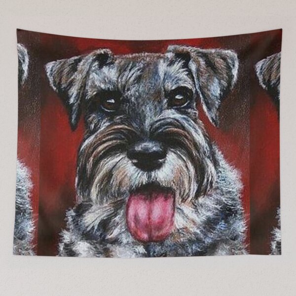 Item preview, Schnauzer dog art full face pets dogs cute sweet puppy Schnauzers designed and sold by Coolstuff4you71.