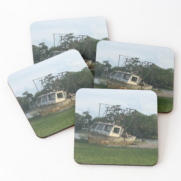 Item preview, Decaying Abandoned Old Boat Photograph designed and sold by SavannahAddison.