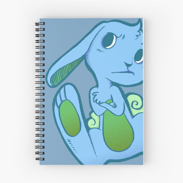 Item preview, Fussy Bunny in Blue on Blue designed and sold by SimplyKitt.
