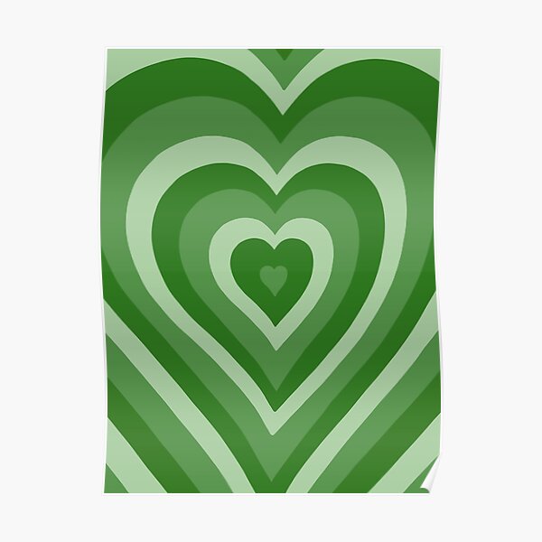 GREEN HEART LATTE Poster