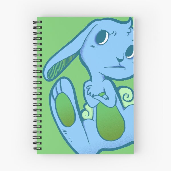 Item preview, Fussy Bunny in Blue on Green designed and sold by SimplyKitt.