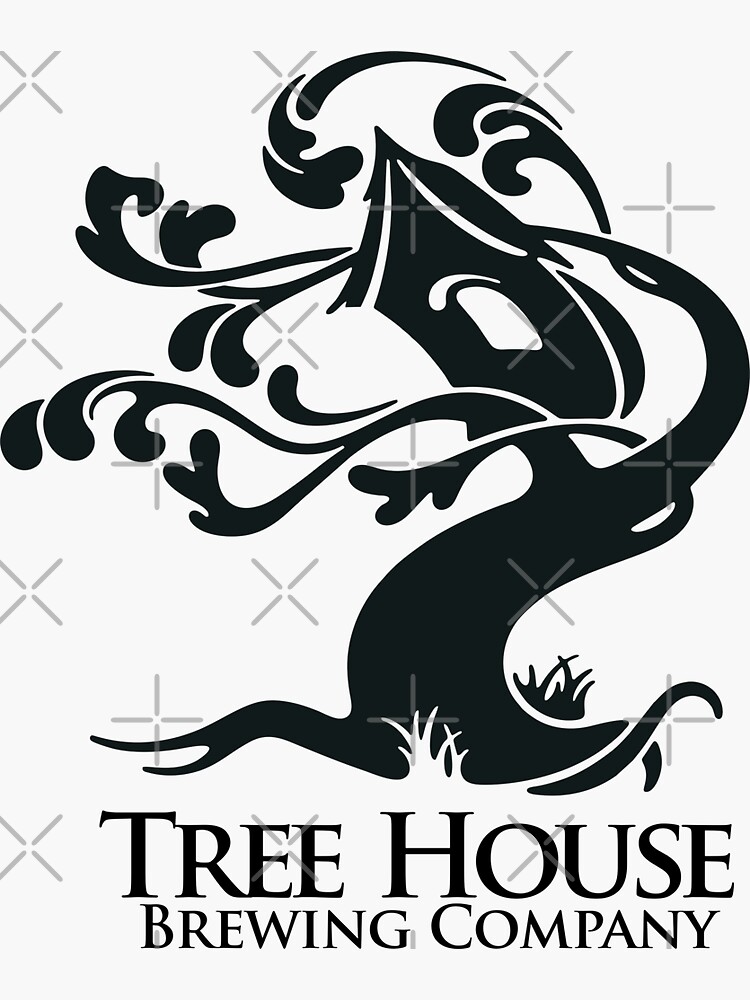 "Tree House Brewing Co Black" Sticker by danialfram Redbubble