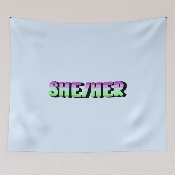 Item preview, Toric Pride Flag She/Her Pronoun designed and sold by EuropaPrints.