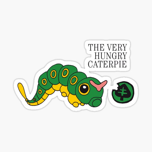 Pokemon Puns Stickers Redbubble - cute tiny shiny capterpie roblox