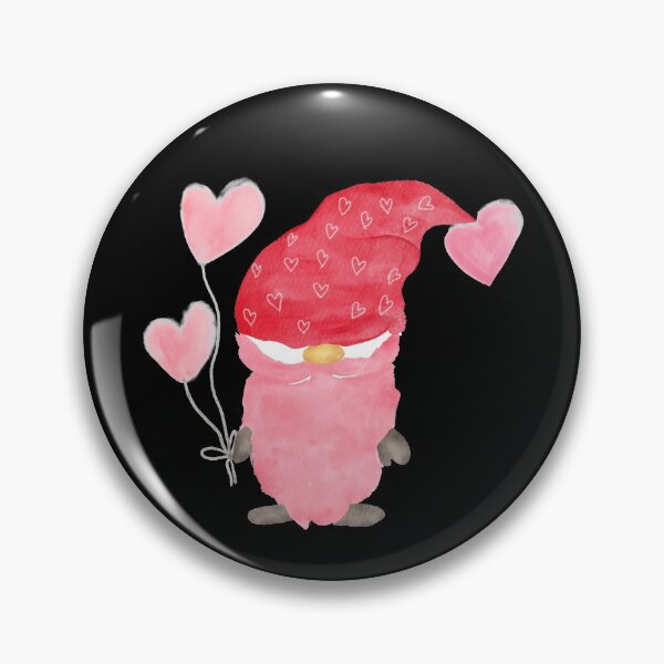 Item preview, Funny girl Valentine gnome heart watercolor designed and sold by mlnana.
