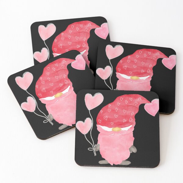 Item preview, Funny girl Valentine gnome heart watercolor designed and sold by mlnana.