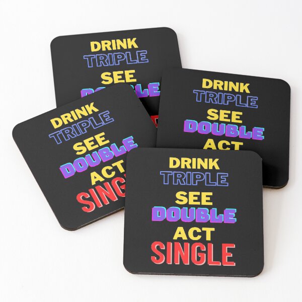 Artikelvorschau, Trinken Sie Triple Siehe Double Act Single entworfen und verkauft von TopMerchz.