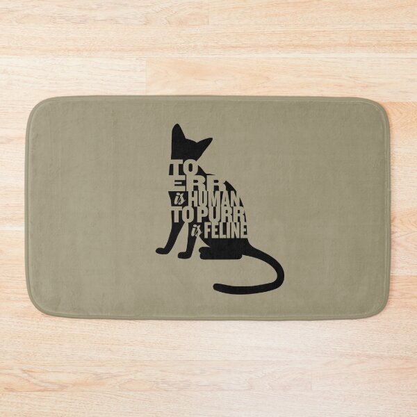 Item preview, To err is human, to purr is feline designed and sold by x1brett.
